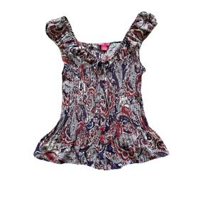 SUNNY LEIGH Blouse Top Size XL NWT Multicolor